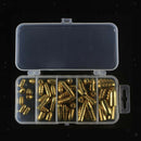 52pcs Copper Sinkers Weights Fast Sinking for Texas Rig Making Bass Fishing