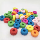 100x mixed wooden spacer beading beads wood bead jewelry accessories M&O