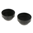 2 Pack Black Waterproof Cover For Car Headlight HID LED Dust Housing Seal Cap