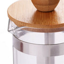 French Press Eco-Friendly Bamboo Cover Coffee Plunger Tea Maker Percolator  K5G7