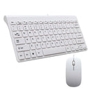 USB 2.0 Wired Mouse & Keyboard Bundles Combo Set For Gaming Office White