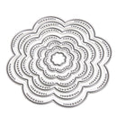 7Pcs/Set Flower Circles Metal Cutting Dies Stencils DIY Scrapbook hv2n