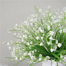 6pcs Artificial Orchid Flowers DIY Green Plants Decor Outside Art Wedding