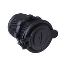 Motorcycle Car Marine Mini Dual USB Charger Adapter Socket Power Outlet LED