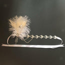 Crystal Rhinestone Feather Headband Hairband Flapper Cocktail Head Wear