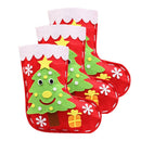 3 Sets Xmas Tree Stocking Non-woven Felt Applique Kit for DIY Sewing Project