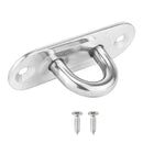 Stainless Steel Oblong Shaped Pad Eye Plate Boat Deck Hinge Hardware 89mm