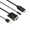 6ft HDMI to VGA Adapter w/Audio Male to Male Cable for PC Monitor Projector A