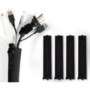 4Pack Neoprene Zipper Buckle Cable Management Sleeves Wrap Cover Management