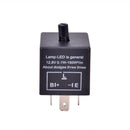 12V 3-Pin LED Adjustable Car Flasher Flash Relay For Turn Signal Light CF13!j