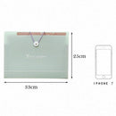 4 Pack Expanding File Folder Pockets --5 Pockets,A4 Letter Size,Assorted Co N5V9