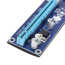 2x PCI-E Riser Card Kit 1x to 16x VER 006 USB 3.0 SATA to 4Pin BTC Mining Board