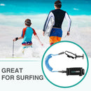 2PCS Body Board Leash 5ft 5.5mm Coiled Body Cord Arm Strap for Surfing Sporting