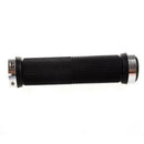 Pair Mountain Bike MTB BMX Bicycle Cycling Double Lock Handlebar Grips Silv G5E4