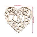 10Pcs Wooden Love Heart Shape Wedding Party Home Hanging Decoration Craft DIY