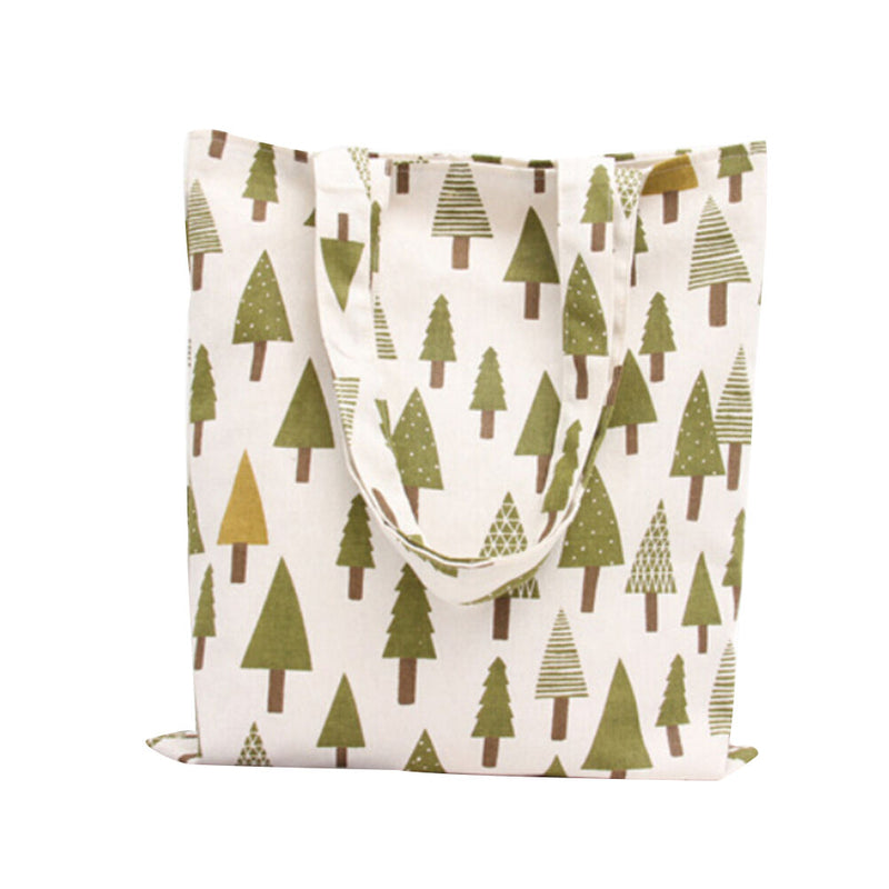 Fashion Women Cotton Linen Shopping Tote Carrying Shoulder Eco Reusable Bag LJ