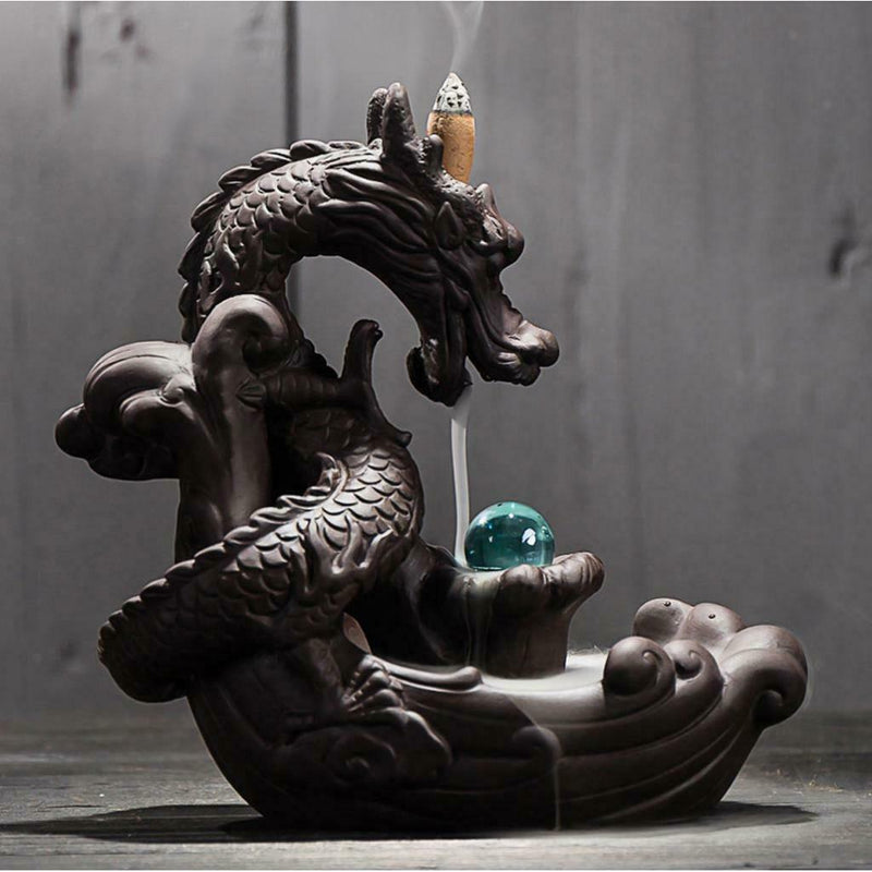 Ceramic Censer Dragon Smoke Backflow