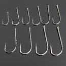 50PCS Useful Perforated Hooks Box Assorted Fishing Sharpened Lure Tackle Bait H7