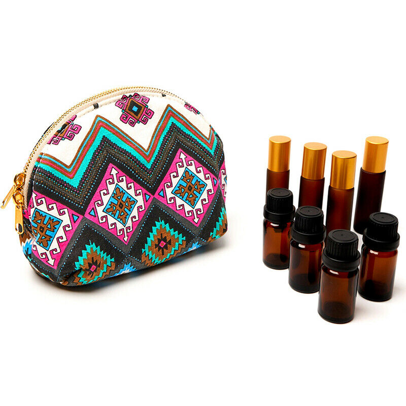 10ml Rolling Bottle Essential Oil Bag Box Canvas Case Essential Oil StorageBagBX
