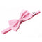 Men's Plain Polyester Pre Tied Wedding Bow Tie (pink) E9K3