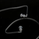 Replacement Air Tube In Ear Headphones Binaural Earphones With Mic - White