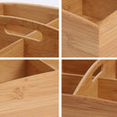 Wood Food Storage Box Snack Dish Portable Candy Nut Container Tray Decorati