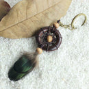 Metal Key Chain Ring Feather Tassels Dream Catcher Keyring Keychain Decor
