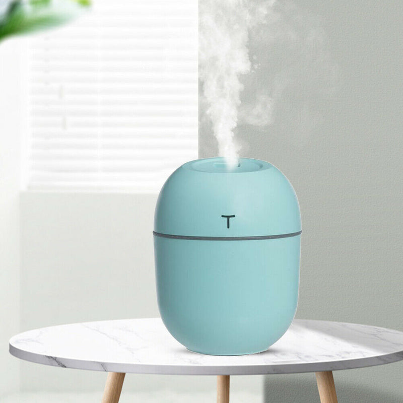 Ultrasonic Silent Air Humidifier Car Aroma Essential Oil Diffuser (Green) A
