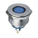 IP67 12V 22mm Waterproof LED Panel Warning Indicator Light Signal Lamp Flat