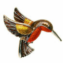 Retro Bird Brooch Rhinestone Diamond-bordered Delicate Alloy Flyer 40x38mm