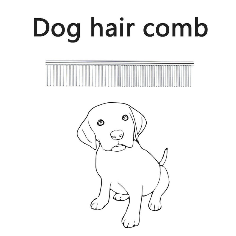 Pet Dog Cat Stainless Steel Double Row Teeth Grooming Hair Comb Brush Fur Rake//
