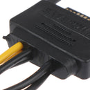 SATA Power Cable 15 Pin To 6 Pin PCI-E Sata Graphics Converter Adapter Cable Ew