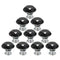 8 X 40mm Diamond Black Crystal Glass Door Cupboard Knobs Pull Handle Drawer S7H9