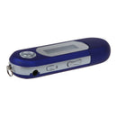 Blue 4GB USB LCD MP3 Player w/ FM Radio Voice Recorder
