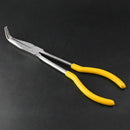 90 Degree Bent Needle Nose Plier Long Reach Pliers Comfort Grip Handle 11 Inch