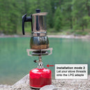 Camping Stove Adapter Aluminum Alloy Camping Gas Cylinder Converter Valve O