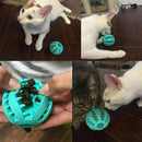 Dog Tooth Cleaning Balls,Chewing Food Toys Ball Non-Toxic Soft Rubber Ball