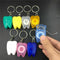 5Pcs Dental Oral Health Hygiene Floss Key Ring Keychain Random Colourful 15M