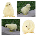 4 Pack Mini Cute Simulation Yellow Chicken Toys, Sound Plush Chicken Animal
