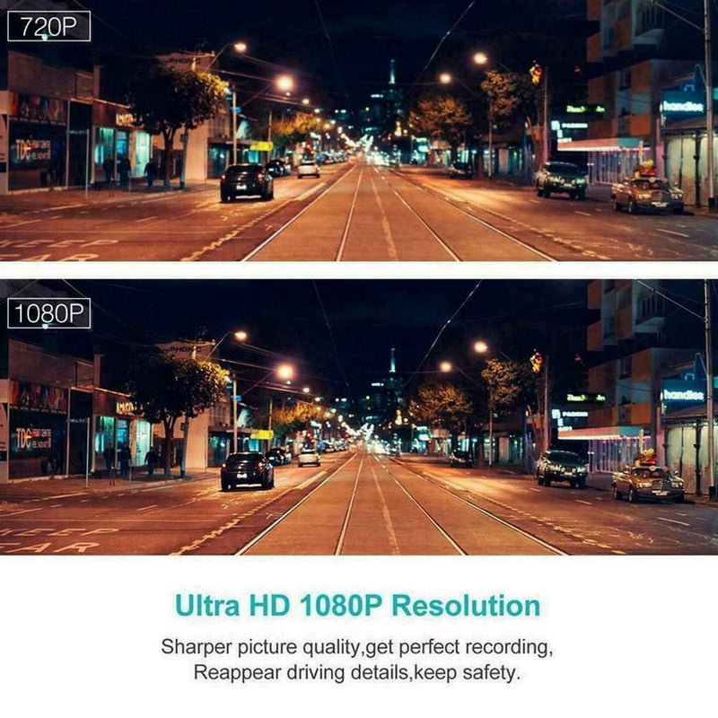 4" Vehicle HD 1080P Car Dashboard DVR Camera Video G-Sensor Dash Recorder U9M0