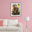 5D DIY Full Drill Diamond Painting Cute Animals Cross Stitch Craft Kit (05) A