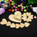 160 Piece Wooden Heart Blank Wooden Heart Embellishment 30/40/50/80 Mm Wood M8D9