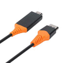 2m 4K 60Hz DP Male to HDMI 2.0 Male ABS Plug Video Audio Adapter Cable Wire