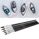 5pcs Kolinsky Sable Brushes Acrylic Nail Brush Professional Nail Art Tool DIY ##