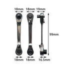 72 tooth Ratchet Socket Wrench NEW 1/4-inch Ratchet Wrench Dual Head Wrench Tool