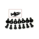 100x  Bumper Clips 9mm Push Door Panel Pin Fastener Rivets Clips New