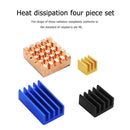 4pcs/Set Aluminum Copper Heatsinks Cooling Cooler Radiator for Raspberry Pi 4B