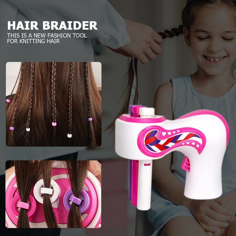 DIY Hairstyle Twist Roller Electric Tool Automatic Hair Braider for Women Girls