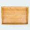 39*25cm Solid Bamboo Flat Tea Tray Coffee Food Drink Serving Table With  EZV