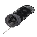 1.5M Fish Net Cage Fishing Tackle Care Creel 5 Layers Collapsible Black D6D6